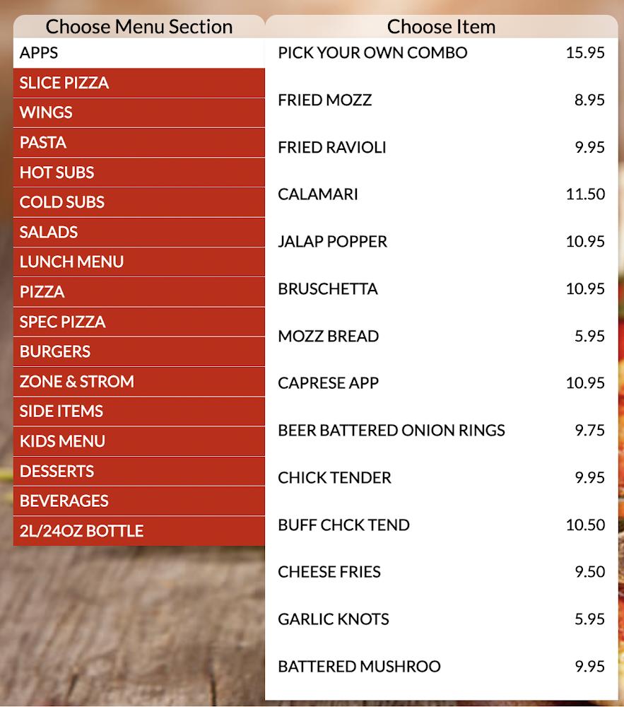 Juniors Pizza and more Menu image 3