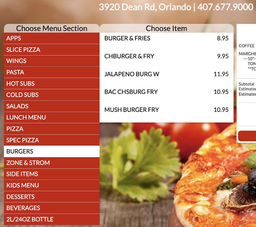 Juniors Pizza and more Menu image 4