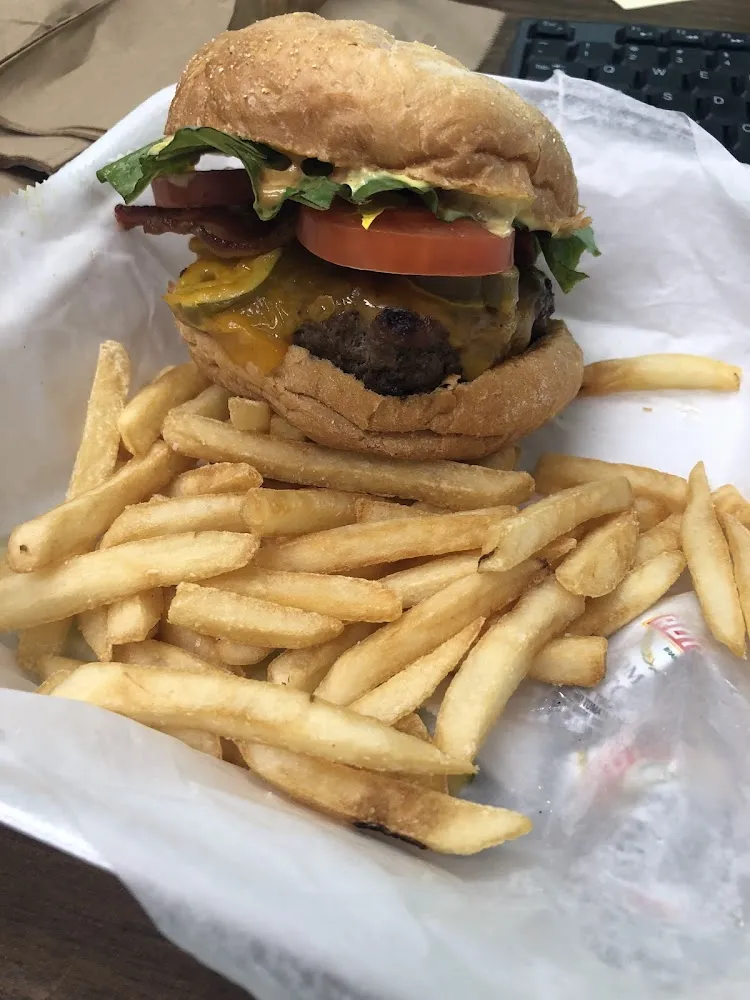 Mushroom Burger & Fries